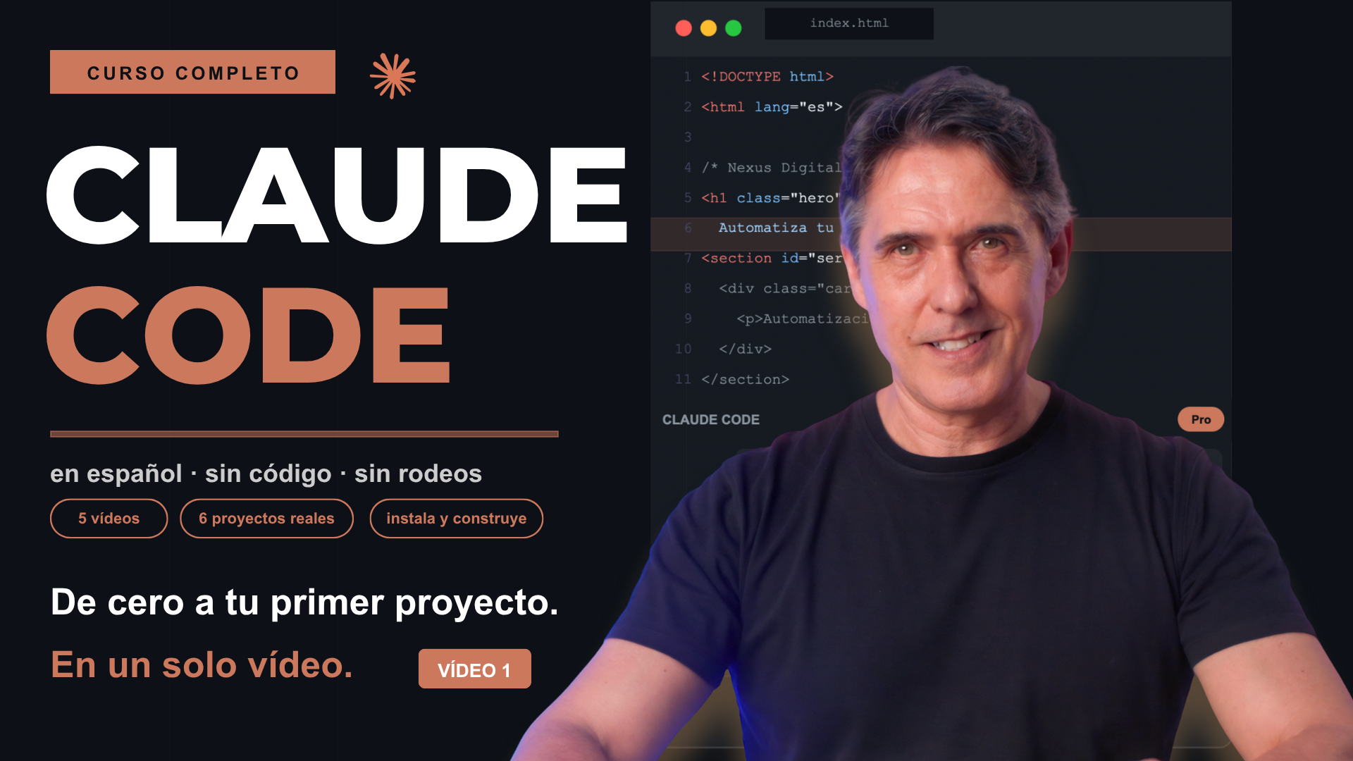 Portada del Taller Anthropic — De 0 a tu primera web con Claude Code